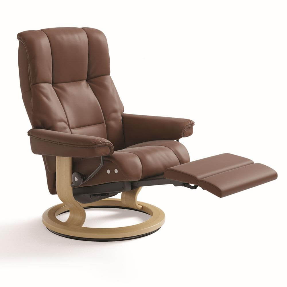Stressless Mayfair Power Recliner with Footrest Leather